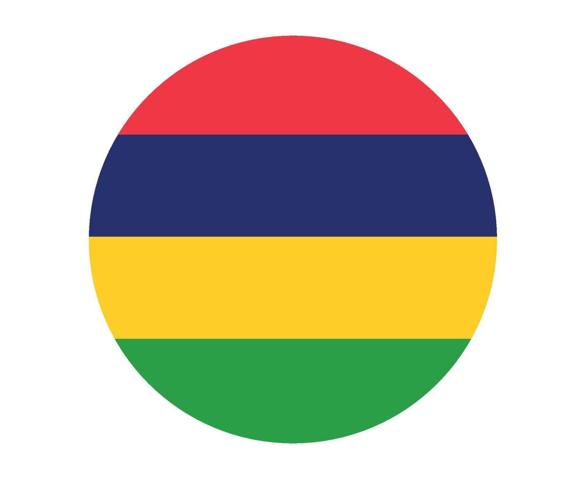 Mauritius Flag National Africa Emblem Icon Vector Illustration Abstract Design Element