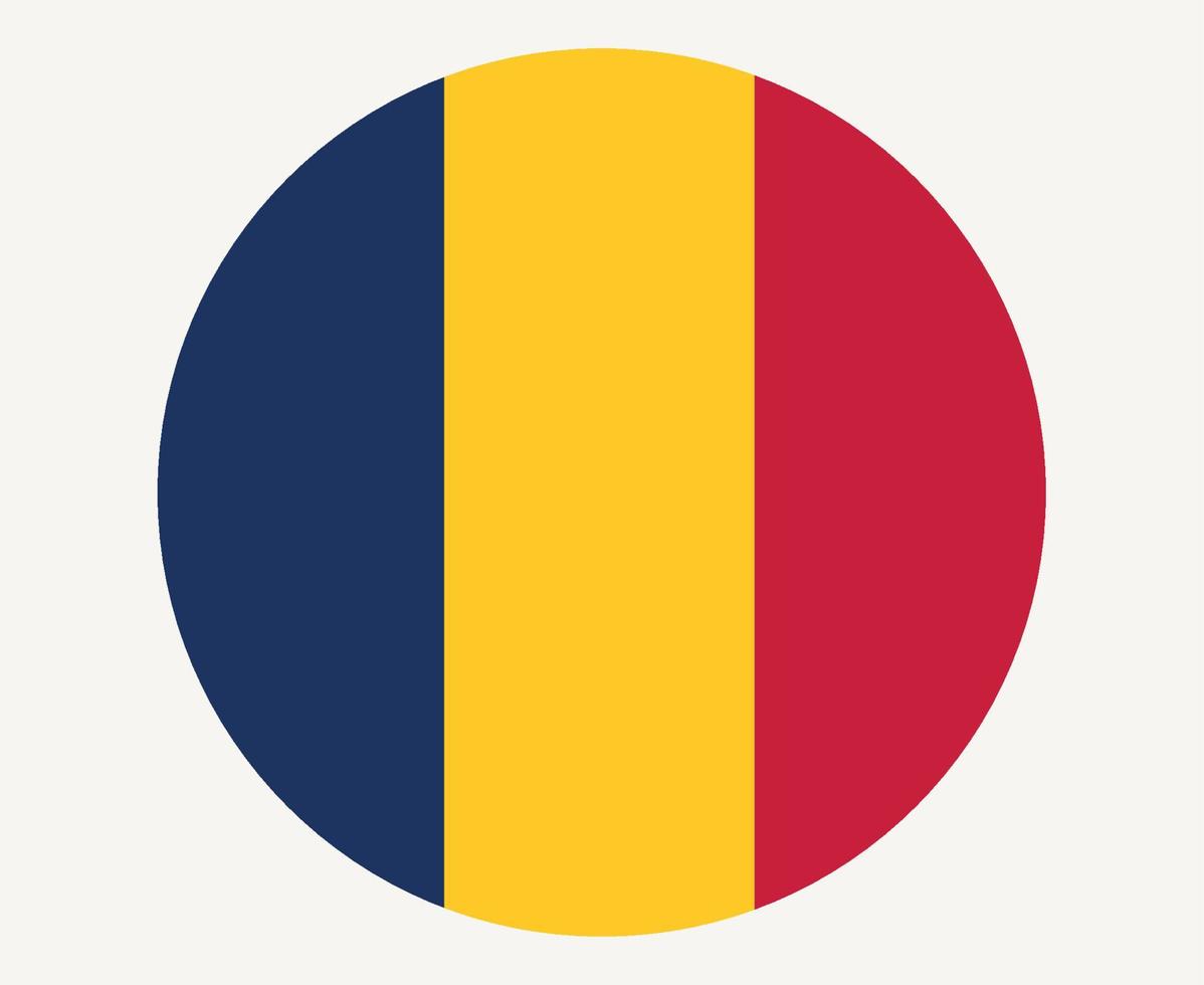 chad bandera nacional áfrica emblema icono vector ilustración diseño abstracto elemento
