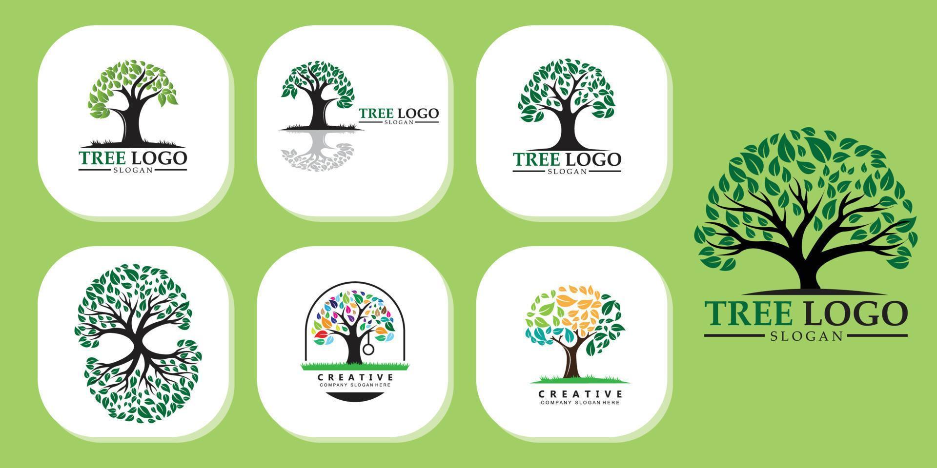 Child care. Tree logo. Educational design .balance and life design. Vector illustration