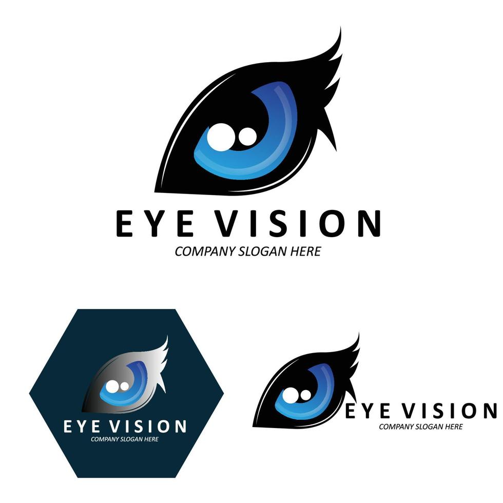 Eyes Logo Design, Vision of the World, vector illustration of organs