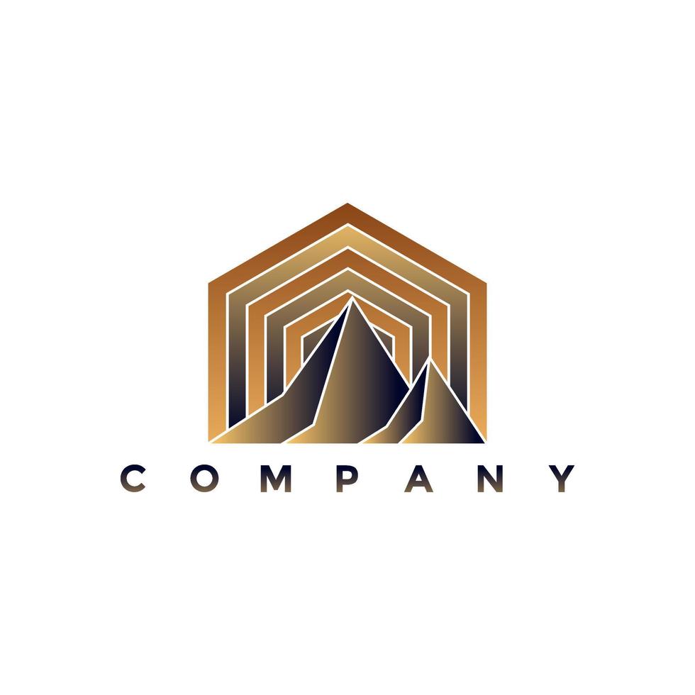 Modern Peak Logo vector illustration design for your company