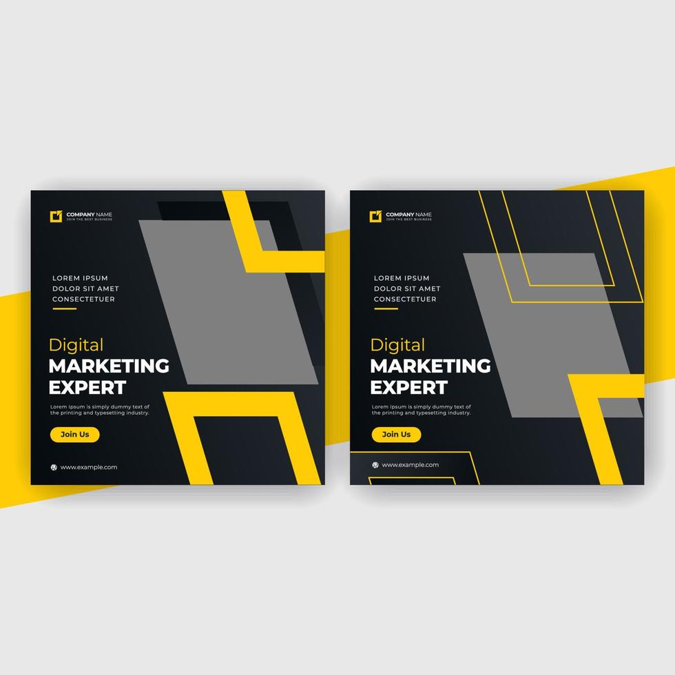 Digital marketing social media banner vector