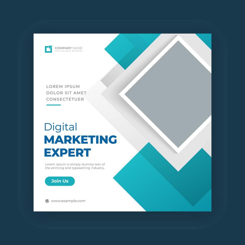 Digital marketing social media banner vector