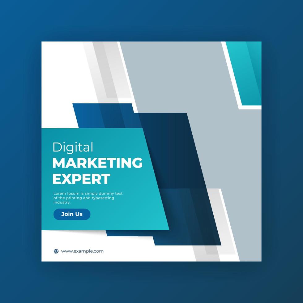 Digital marketing social media banner vector