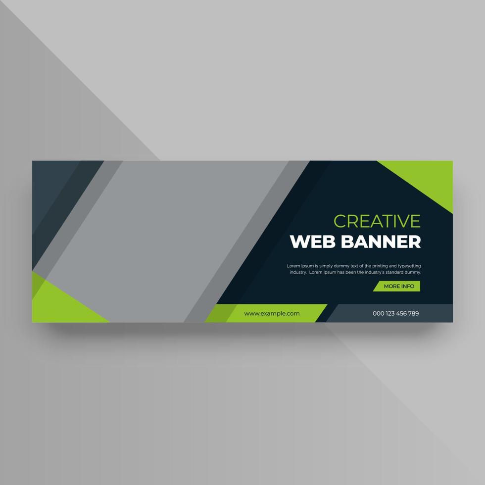 Business cover banner template vector