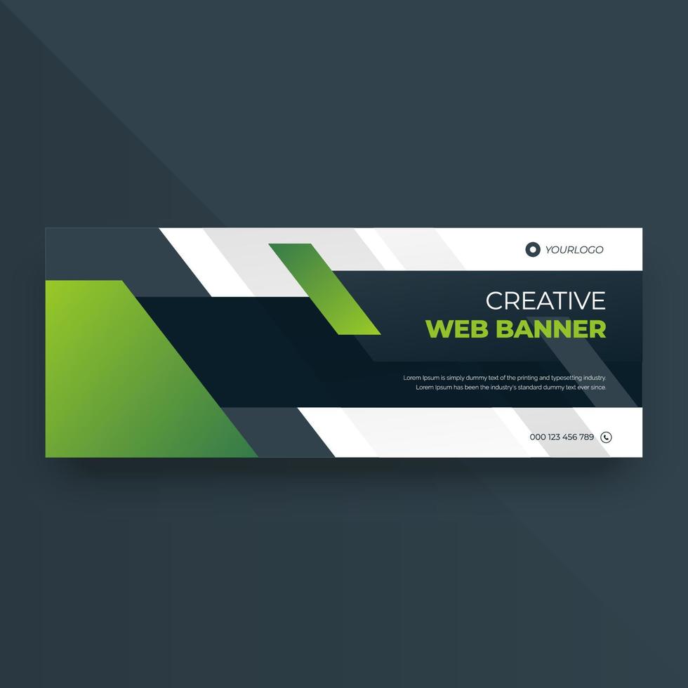 Business cover banner template vector