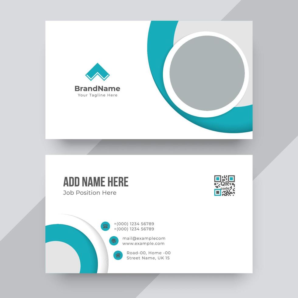 Clean and modern business card vector