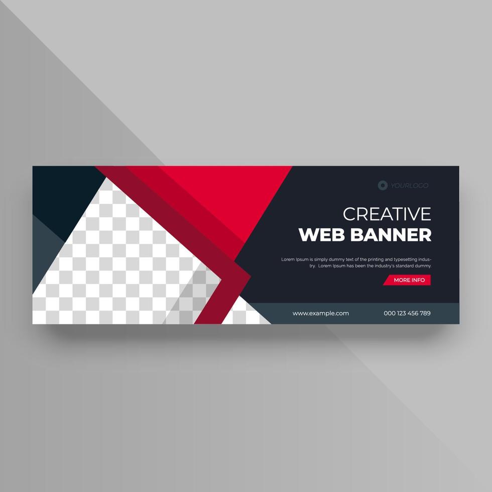 plantilla de banner de portada de negocios vector