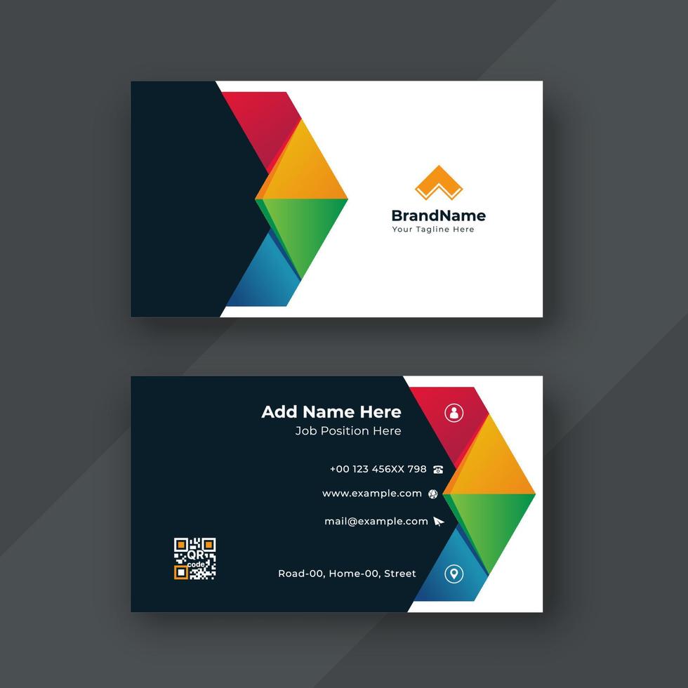 Creative business card design template vector