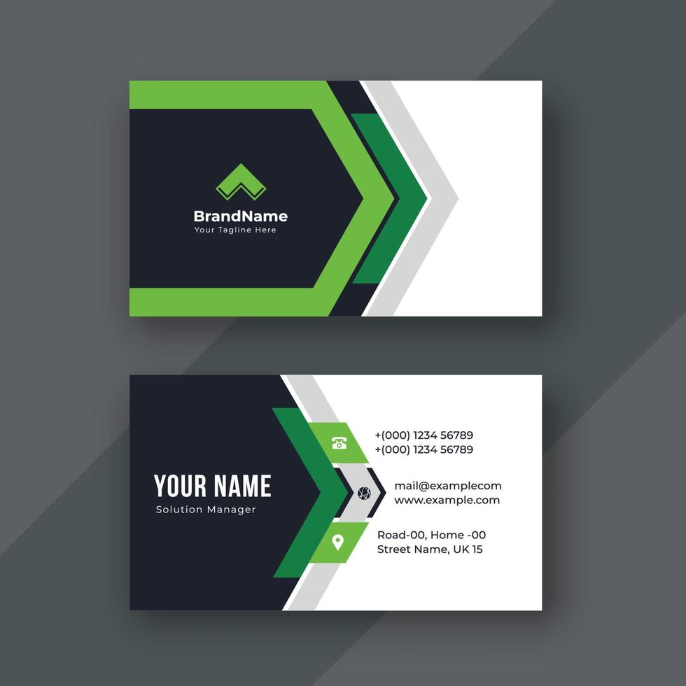 Corporate business card vector