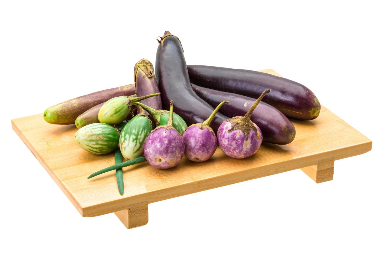 Asian egg-plant assortie photo