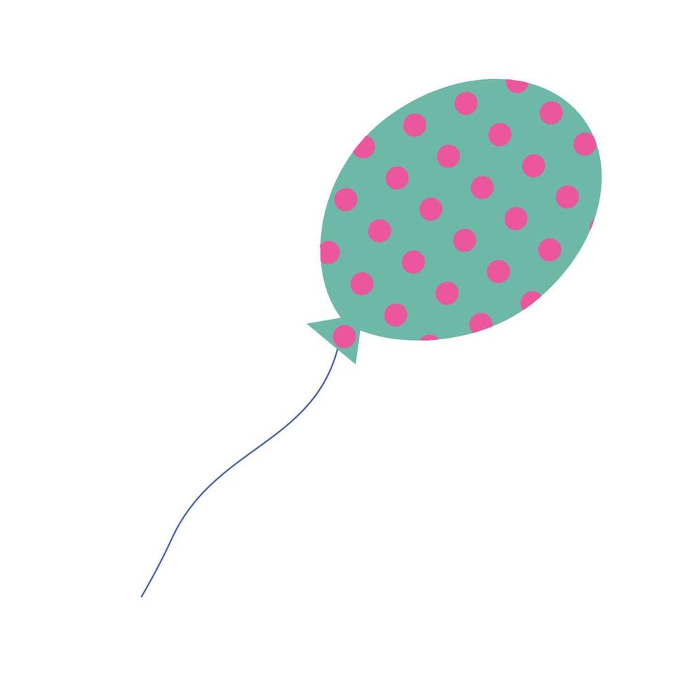Cartoon balloon in cartoon flat style isolated vector