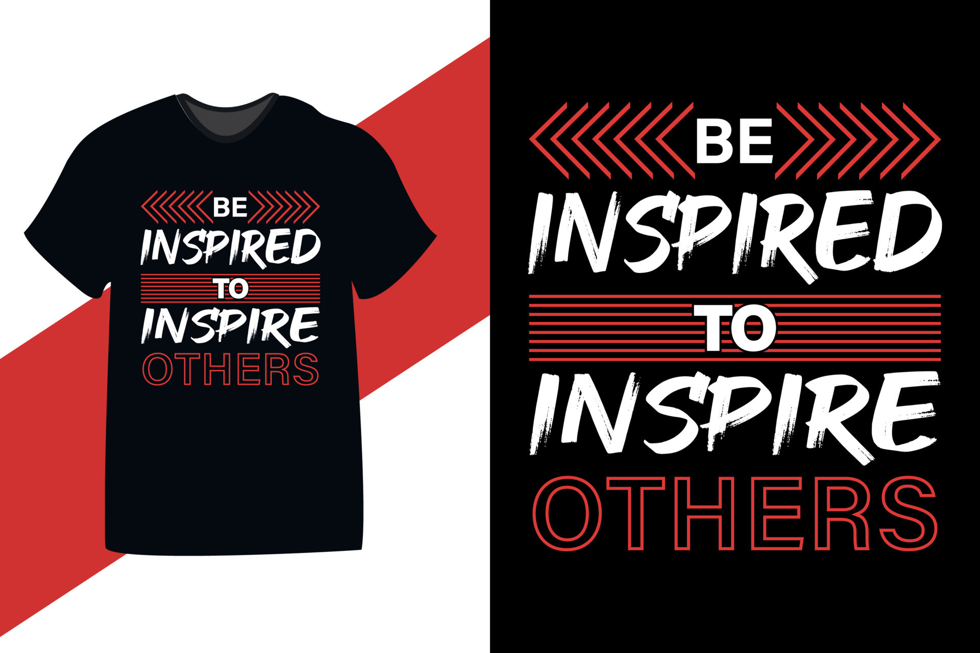 Be inspired to inspire others motivational quote tshirt design 7704712