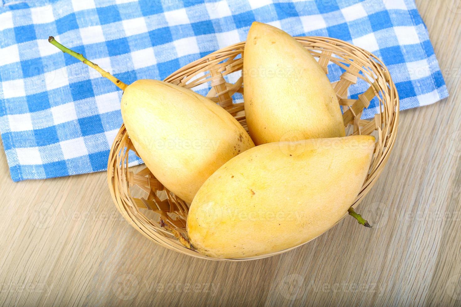 Yellow ripe mango photo