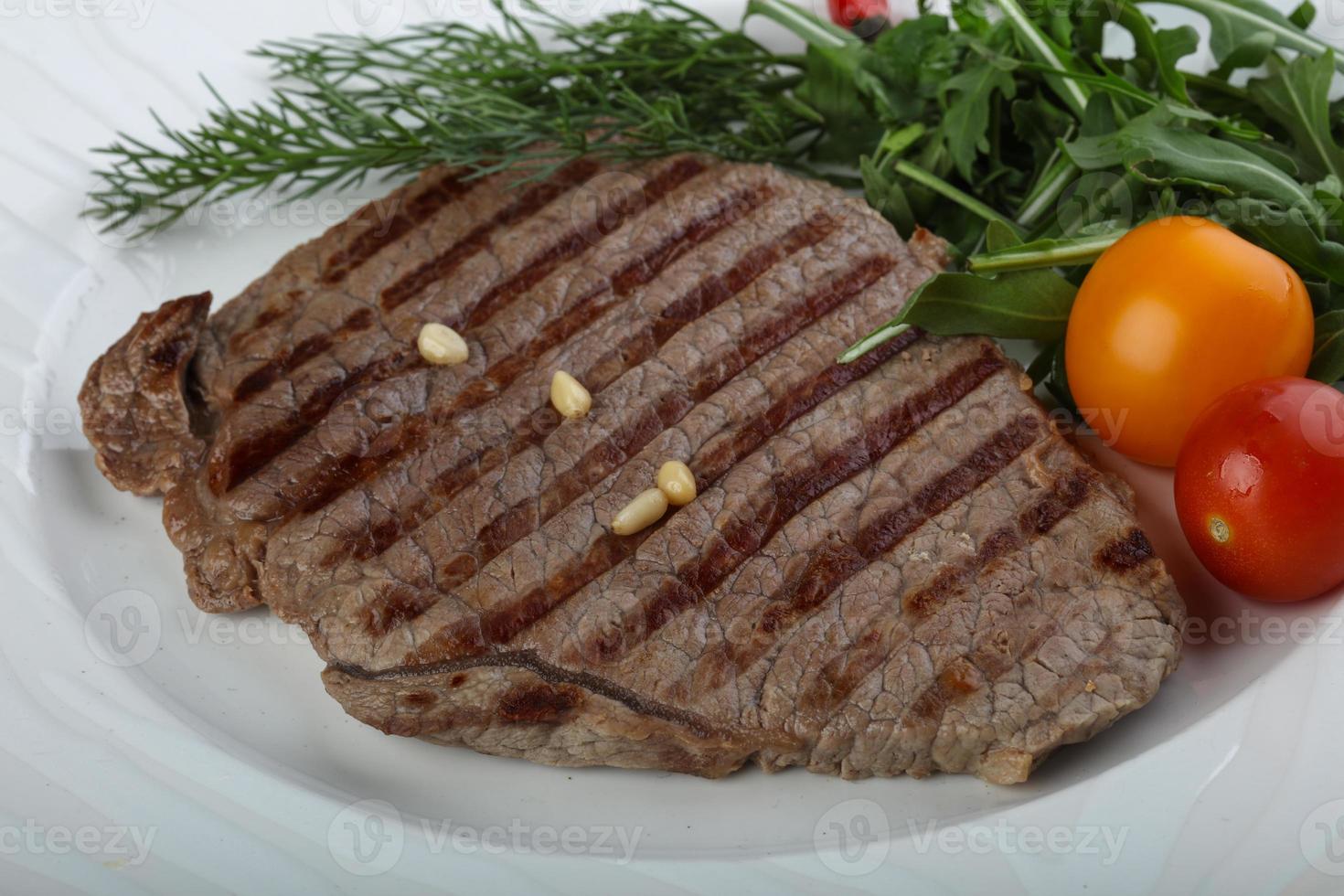 Grilled beaf steak photo