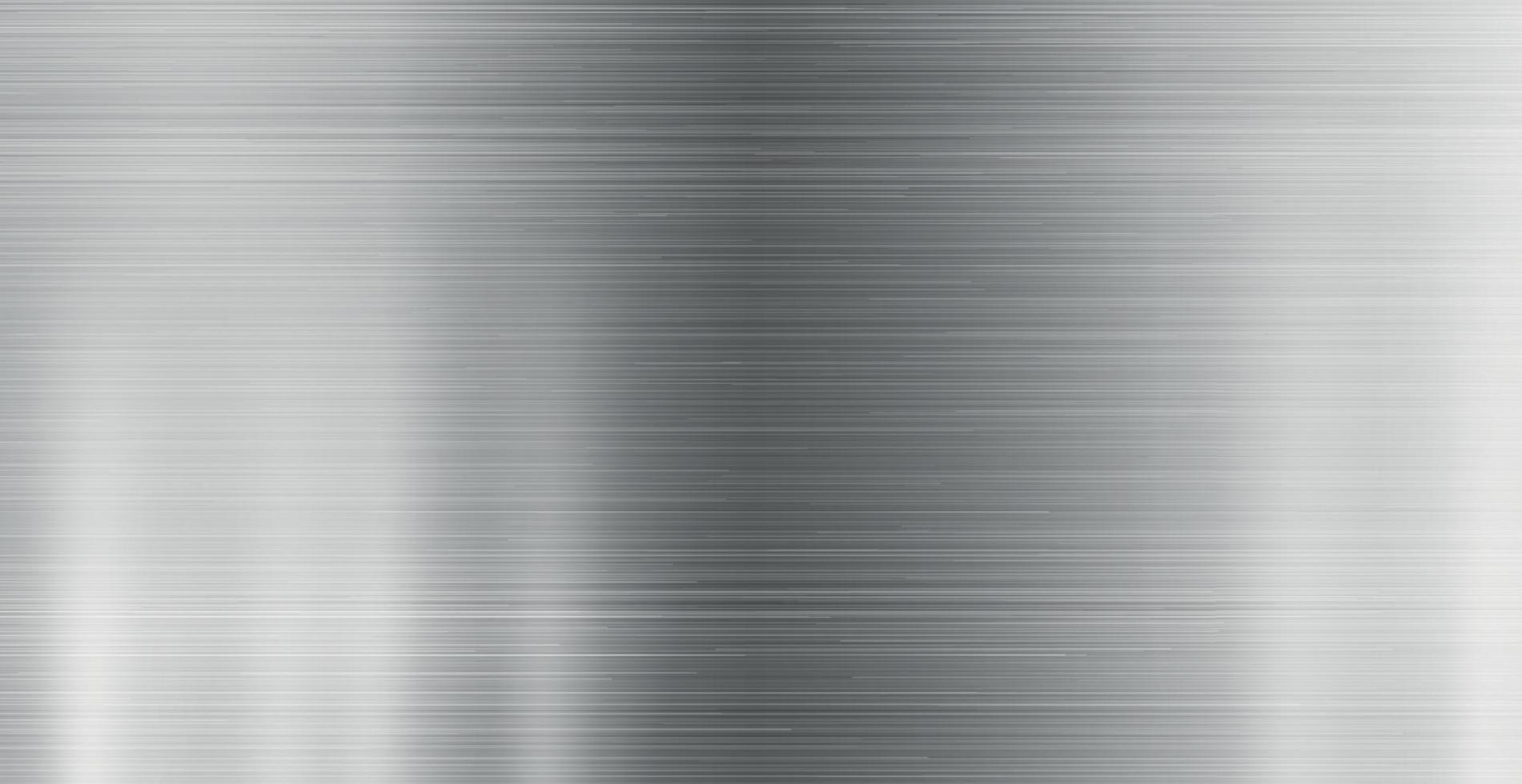 Panoramic steel background metal texture with highlights - Vector