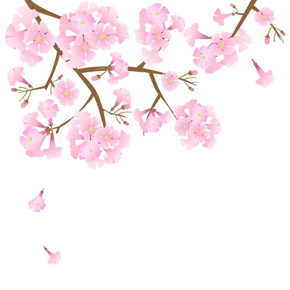vector pink trumpet flower