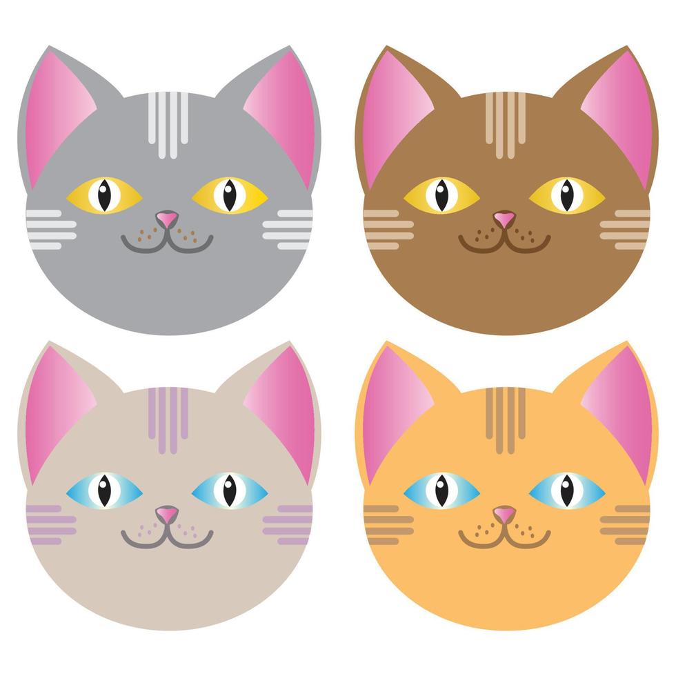 vector cat cute pet