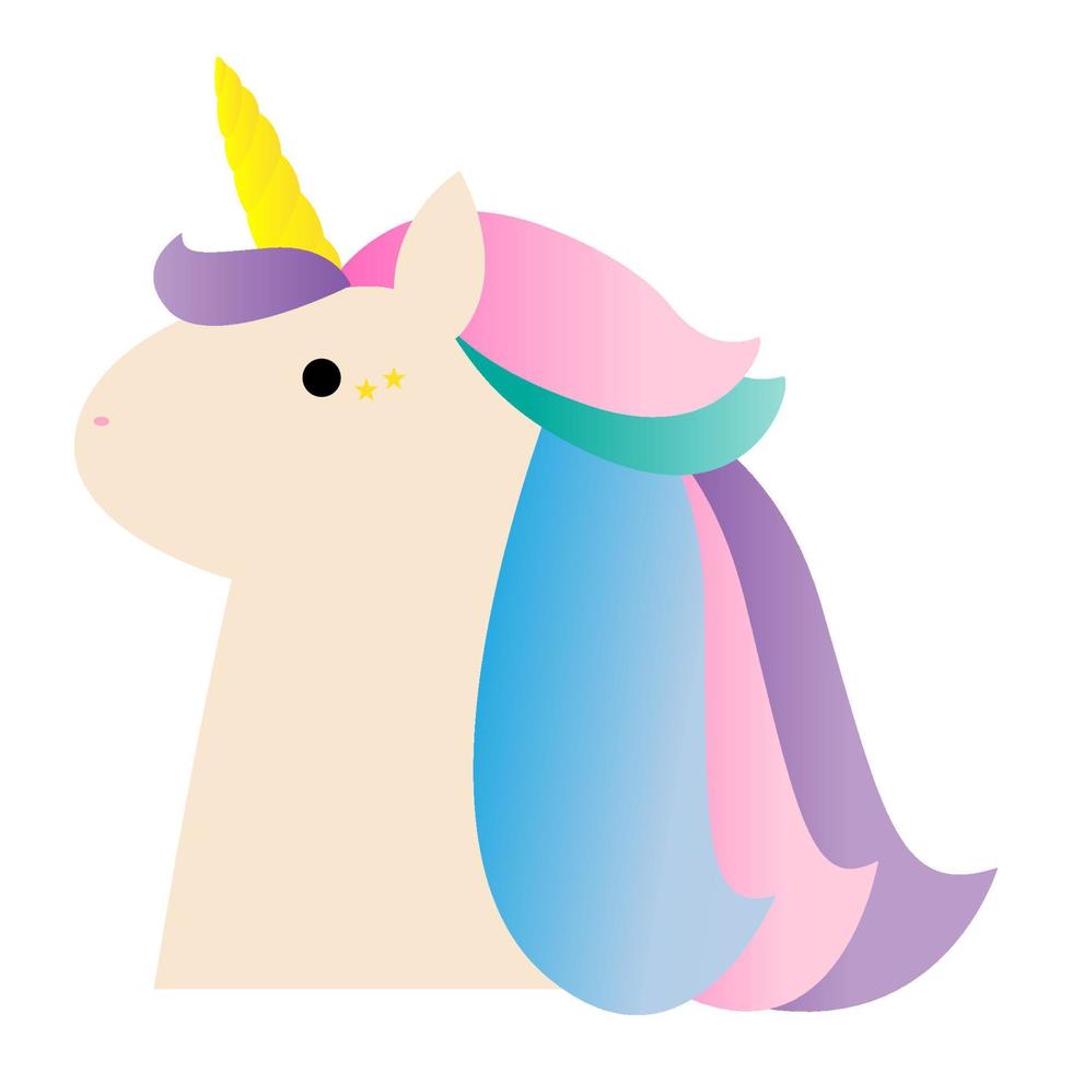 vector cute unicorn