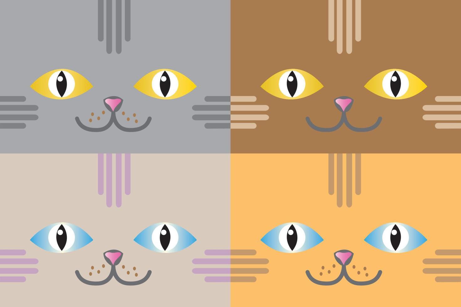 lindo gato vectorial vector