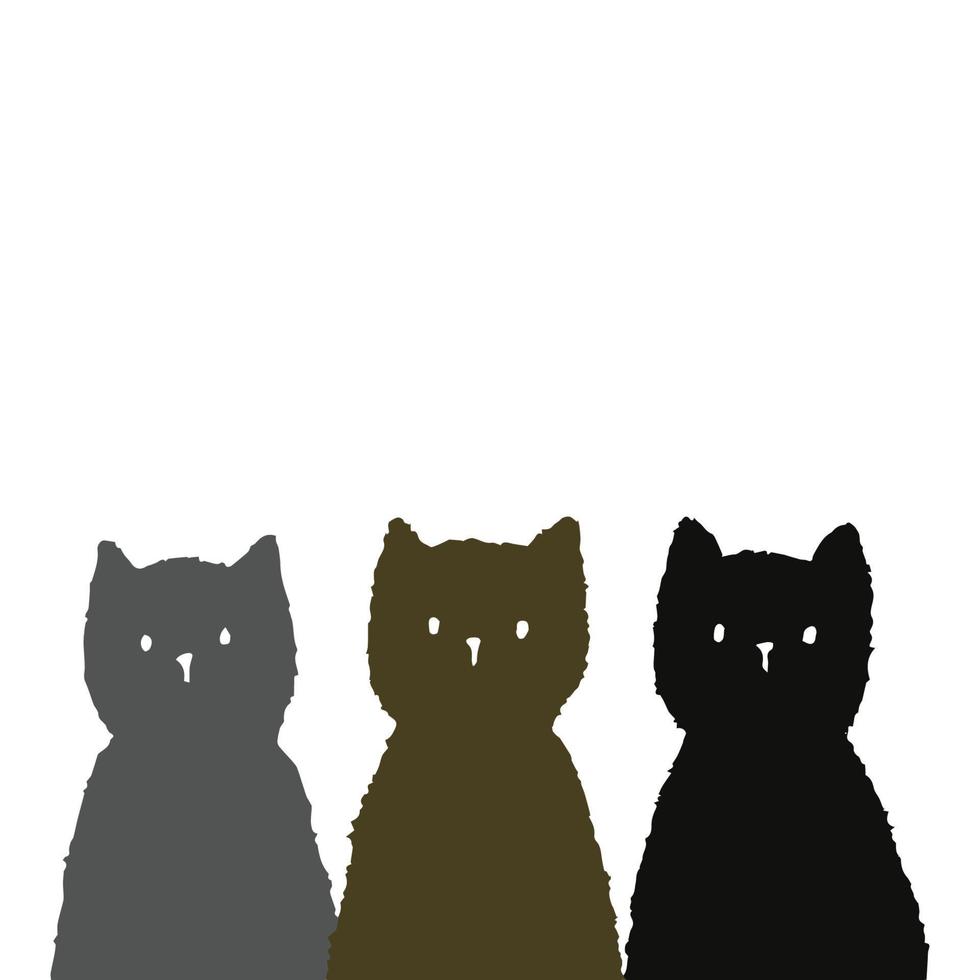 lindo gato vectorial vector