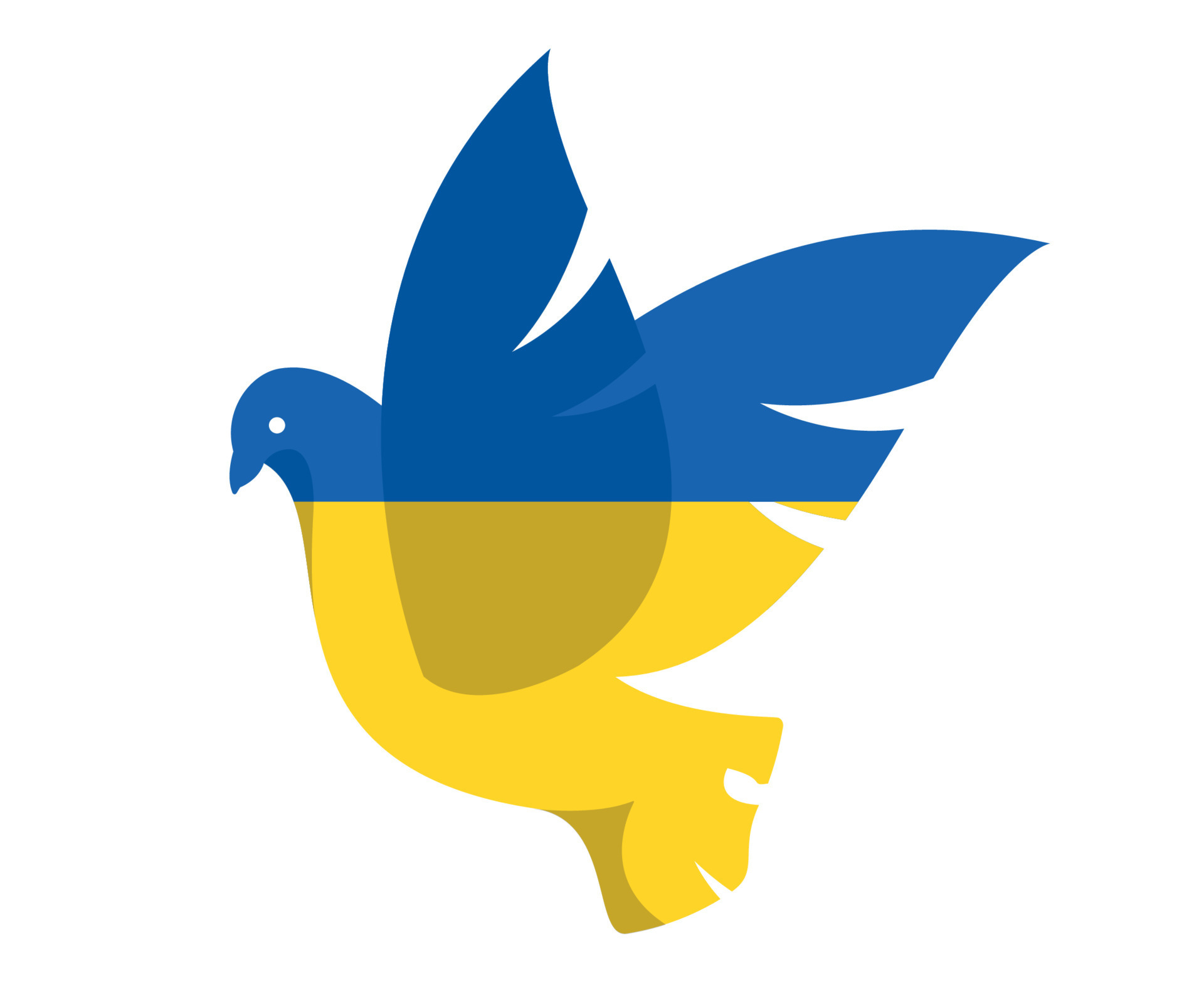 Ukraine Flag Dove Of Peace Emblem Vector Design Symbol Abstract National  Europe illustration 7706802 Vector Art at Vecteezy