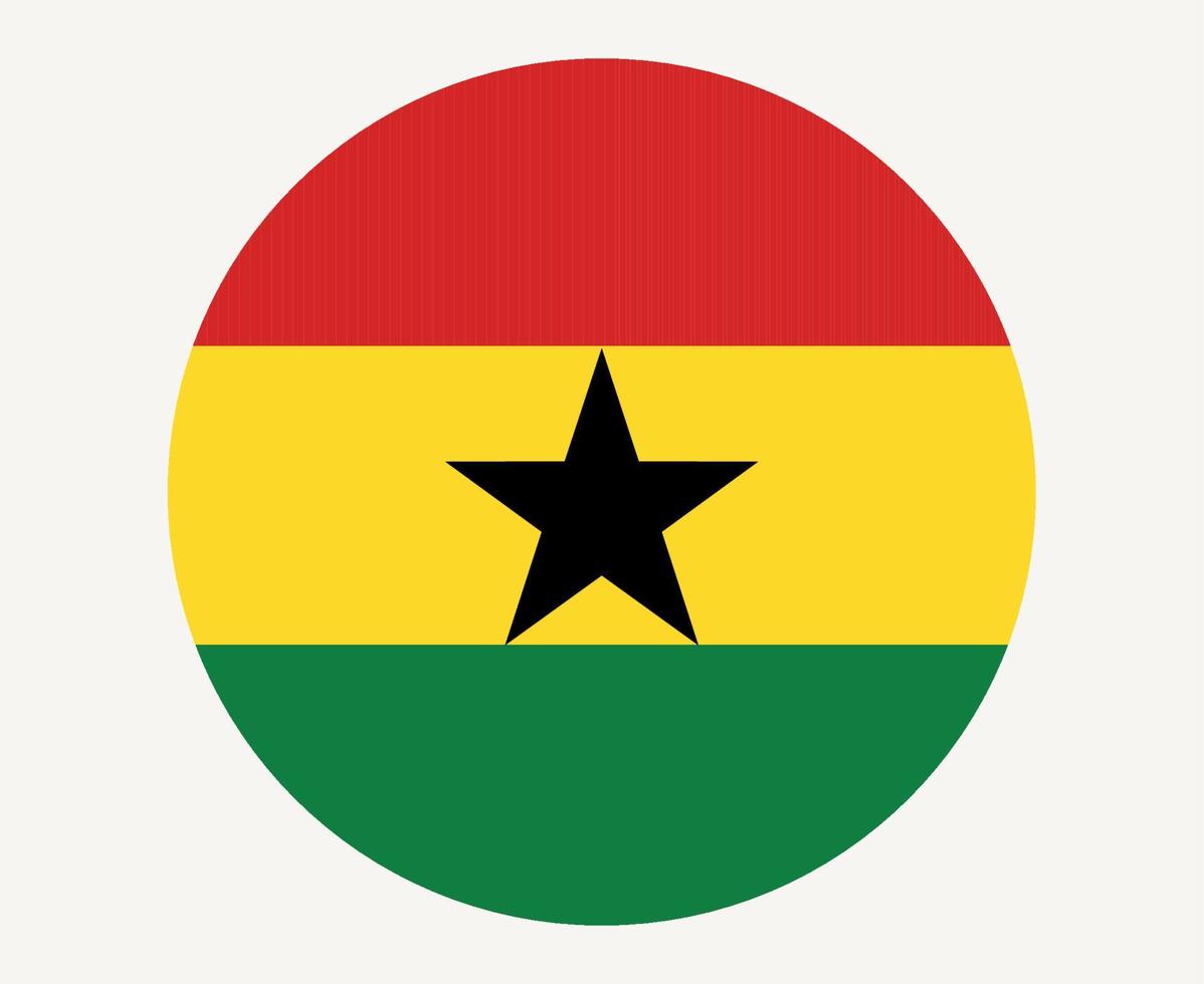 Ghana Flag National Africa Emblem Icon Vector Illustration Abstract Design Element