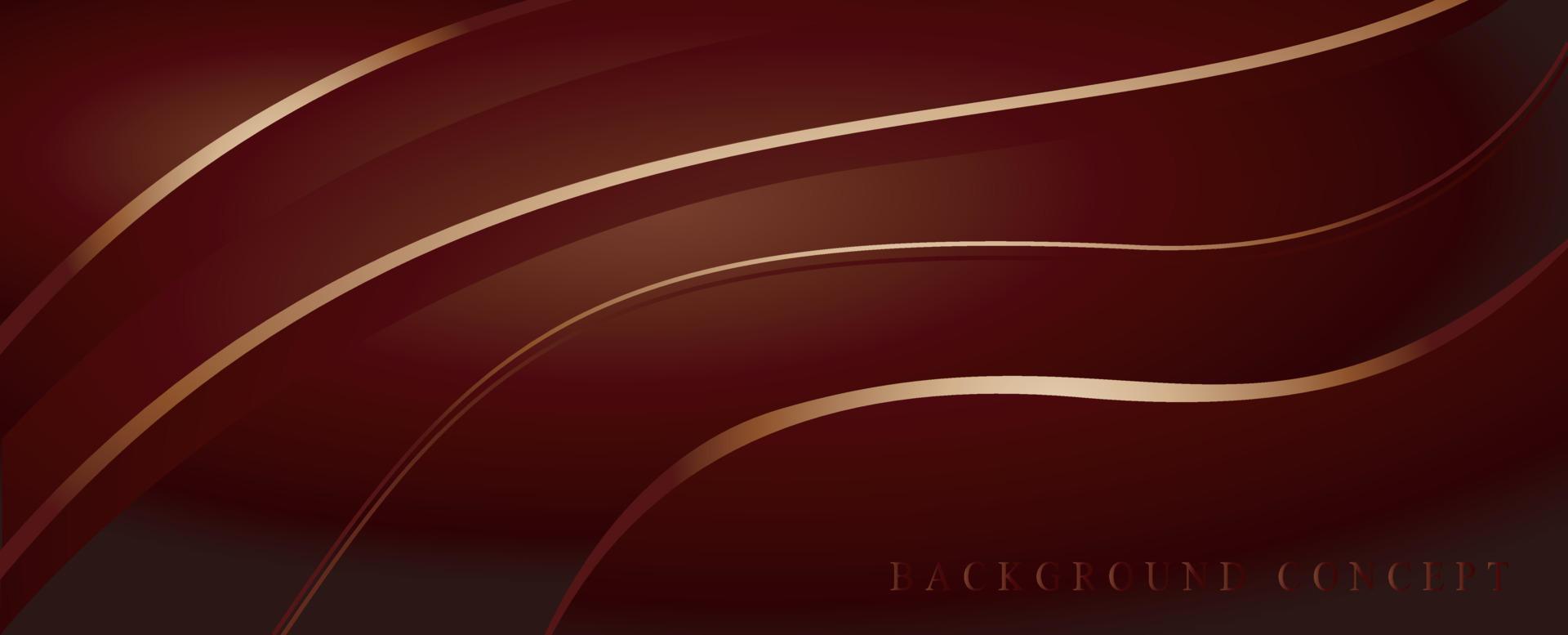 Luxury red line background vector image