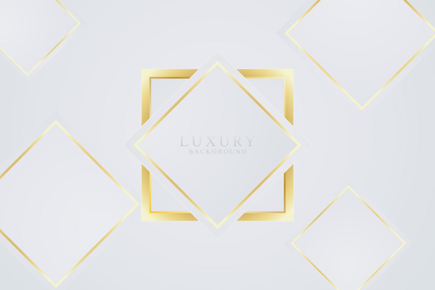 Luxury background shape gold vector image