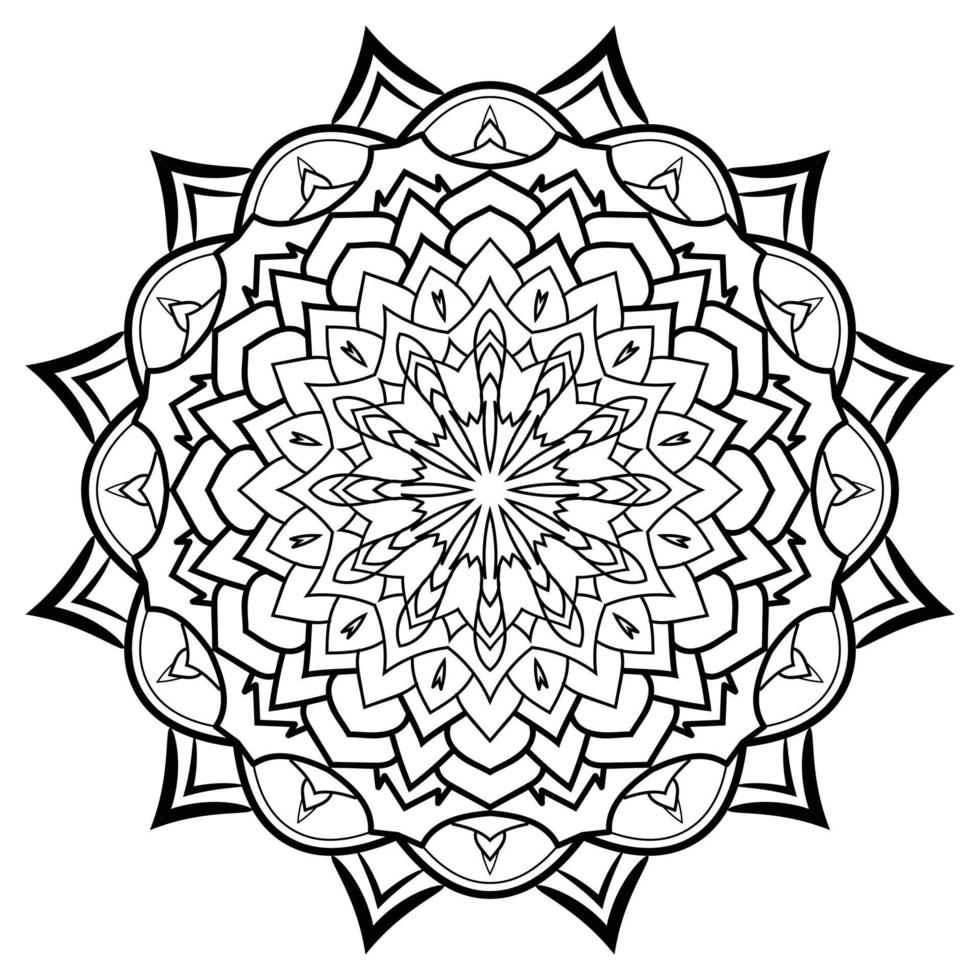 Floral mandala background design art vector