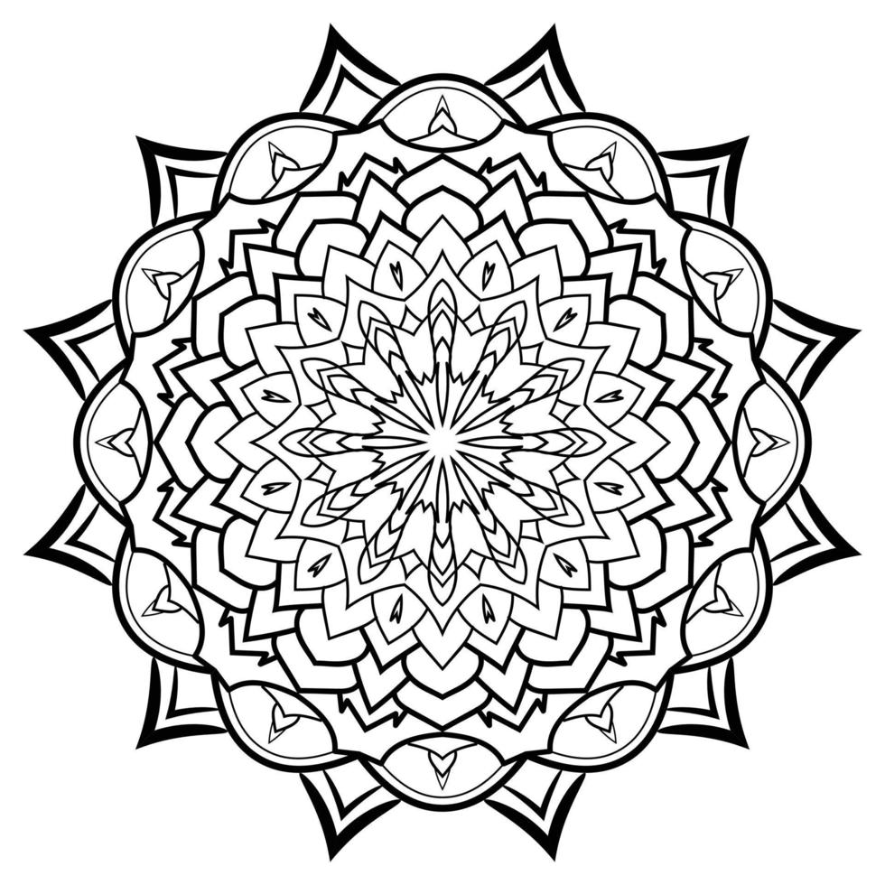 arte de diseño de fondo de mandala floral vector