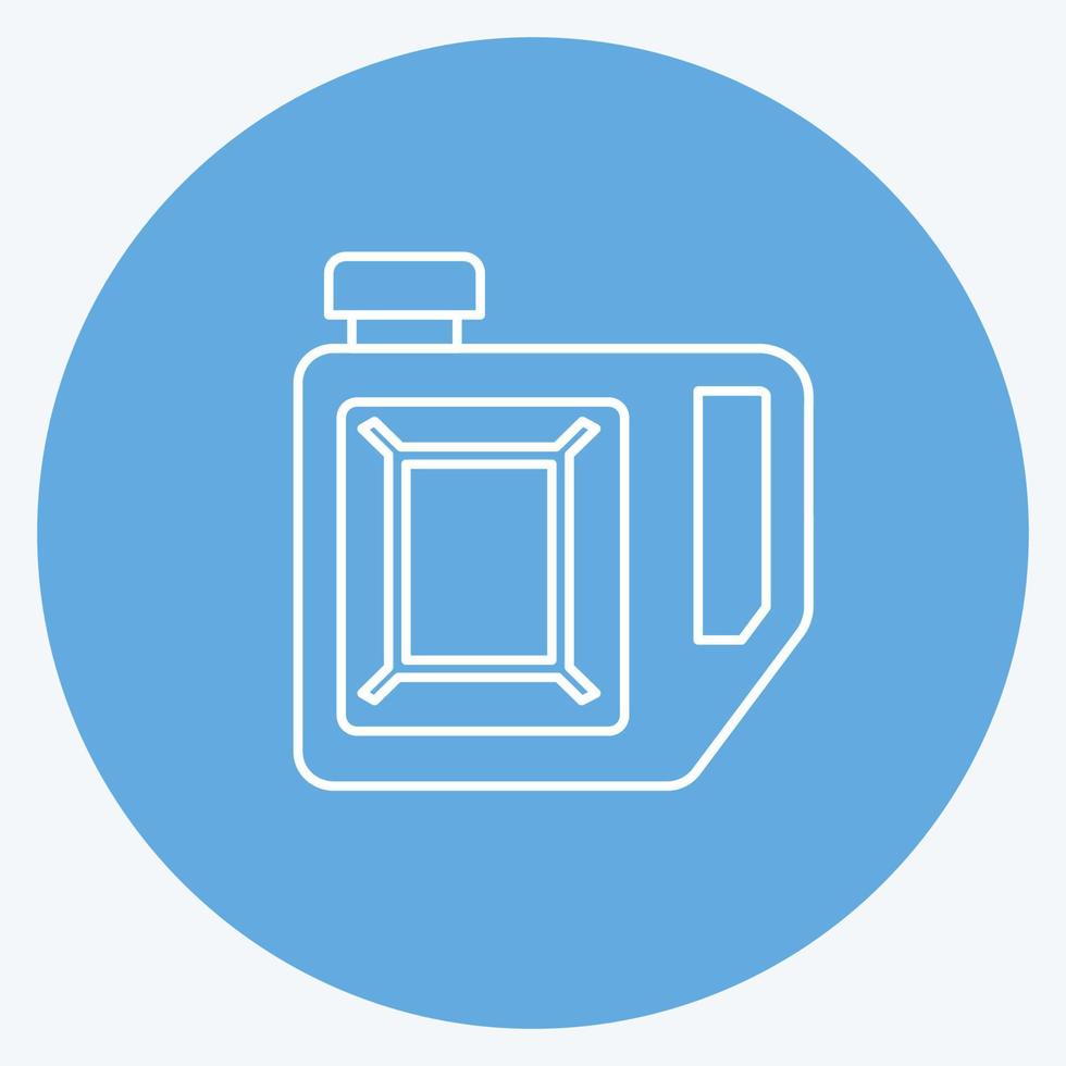 Icon Petrol Can. suitable for education symbol. blue eyes style. simple design editable. design template vector. simple illustration vector