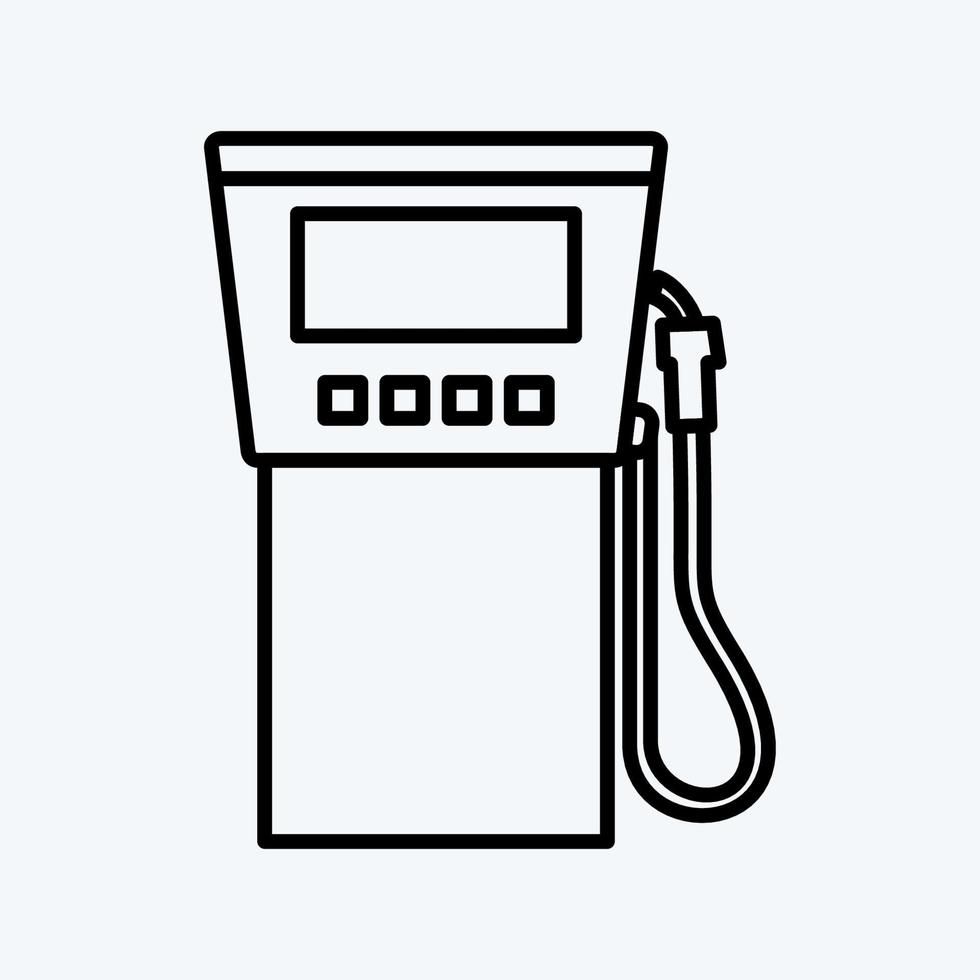 Icon Gas Station Service. suitable for education symbol. line style. simple design editable. design template vector. simple illustration vector