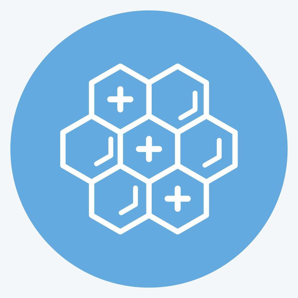 Icon Propolis. suitable for Bee Farm. Blue Eyes Style. simple design editable. design template vector. simple illustration vector