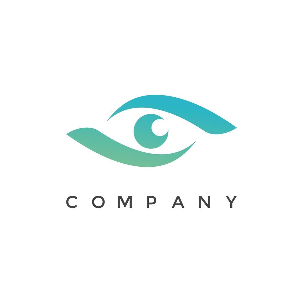 Modern eye watching logo vector design illustration for your company or business