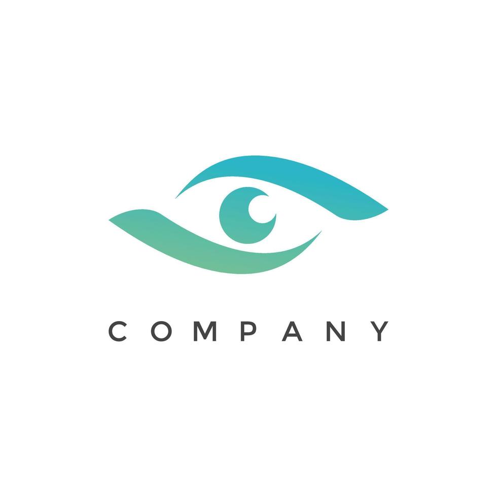 Modern eye watching logo vector design illustration for your company or business