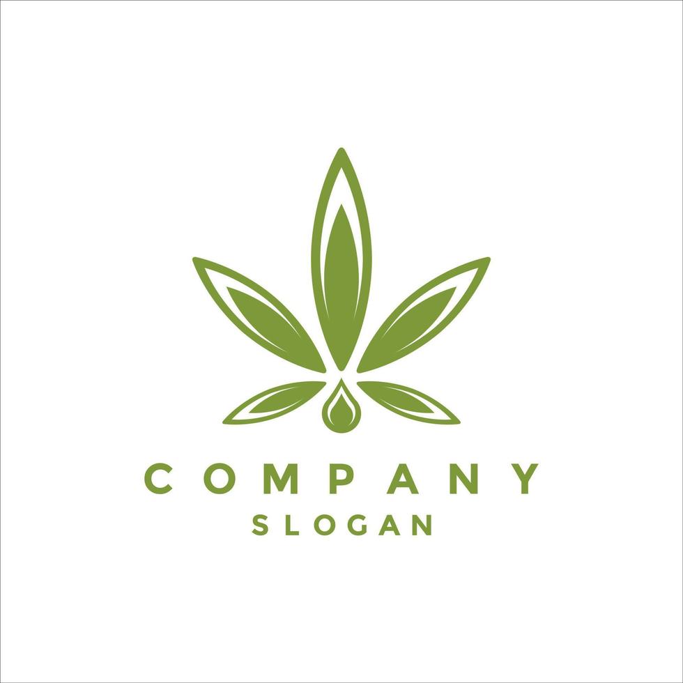 Cannabis Extract Logo Vector