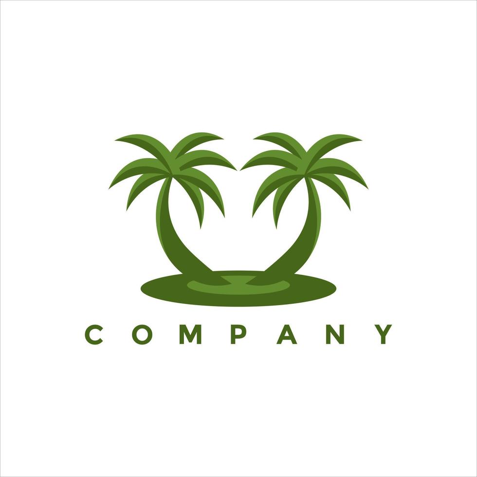 Modern palm logo illustration design for your business vector