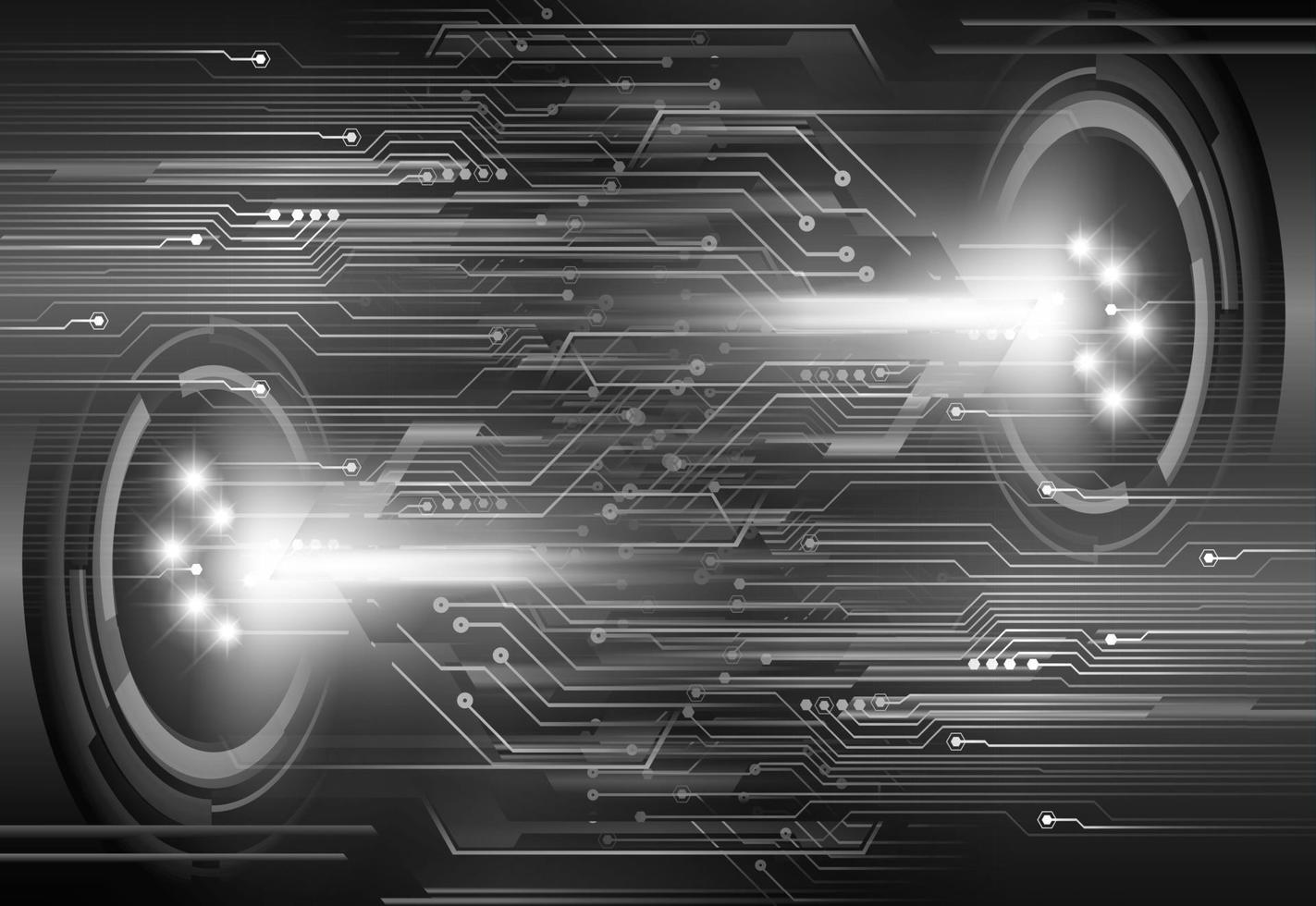 cyber circuit future technology concept background vector