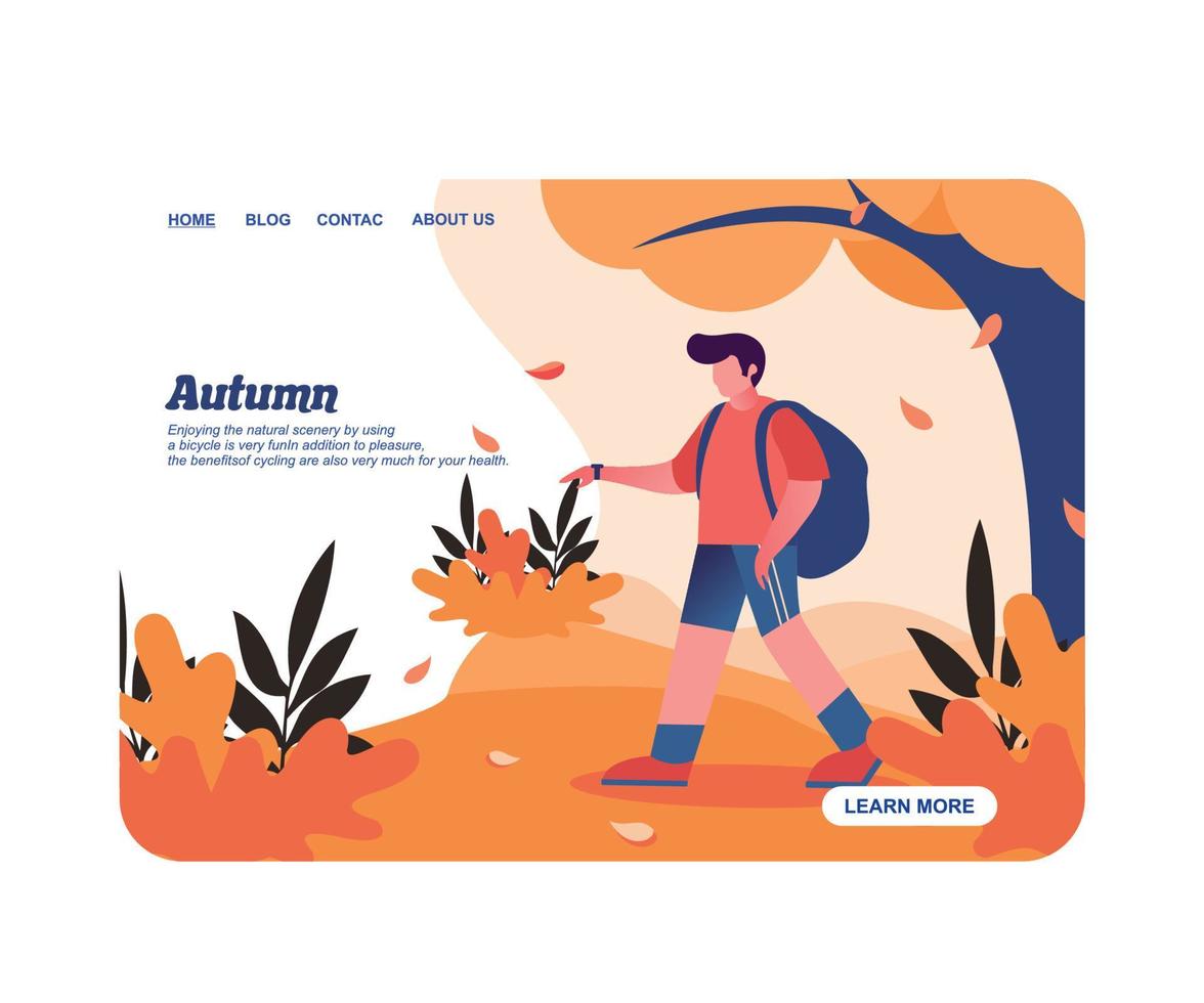 illustration of adventure flat design vector