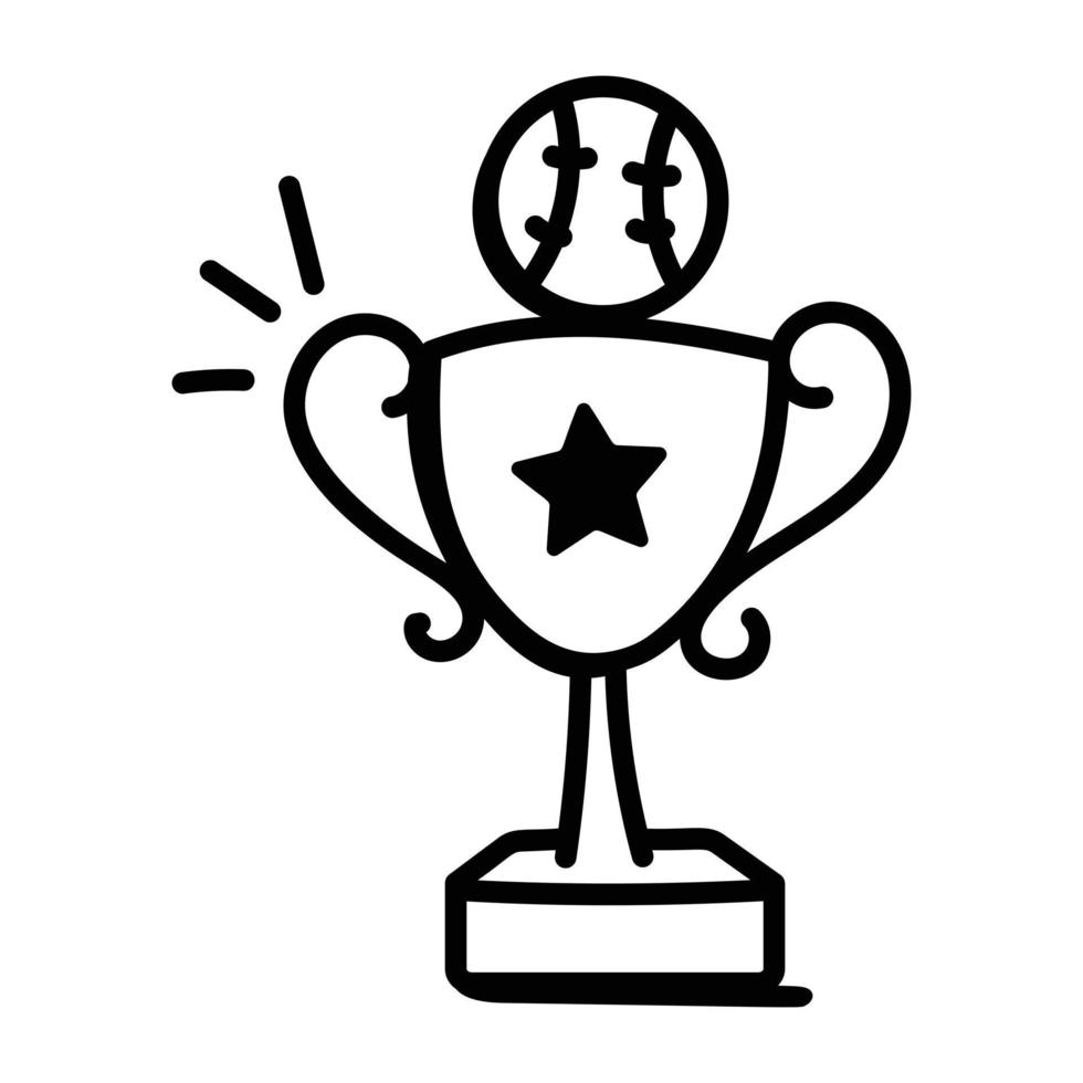 Achievement reward, an icon vector of sports trophy