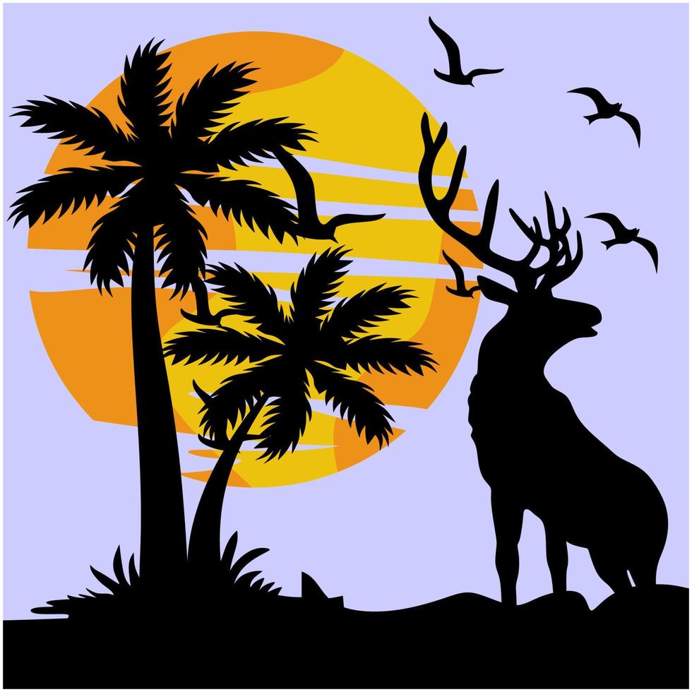 Summer holiday in the beach vector
