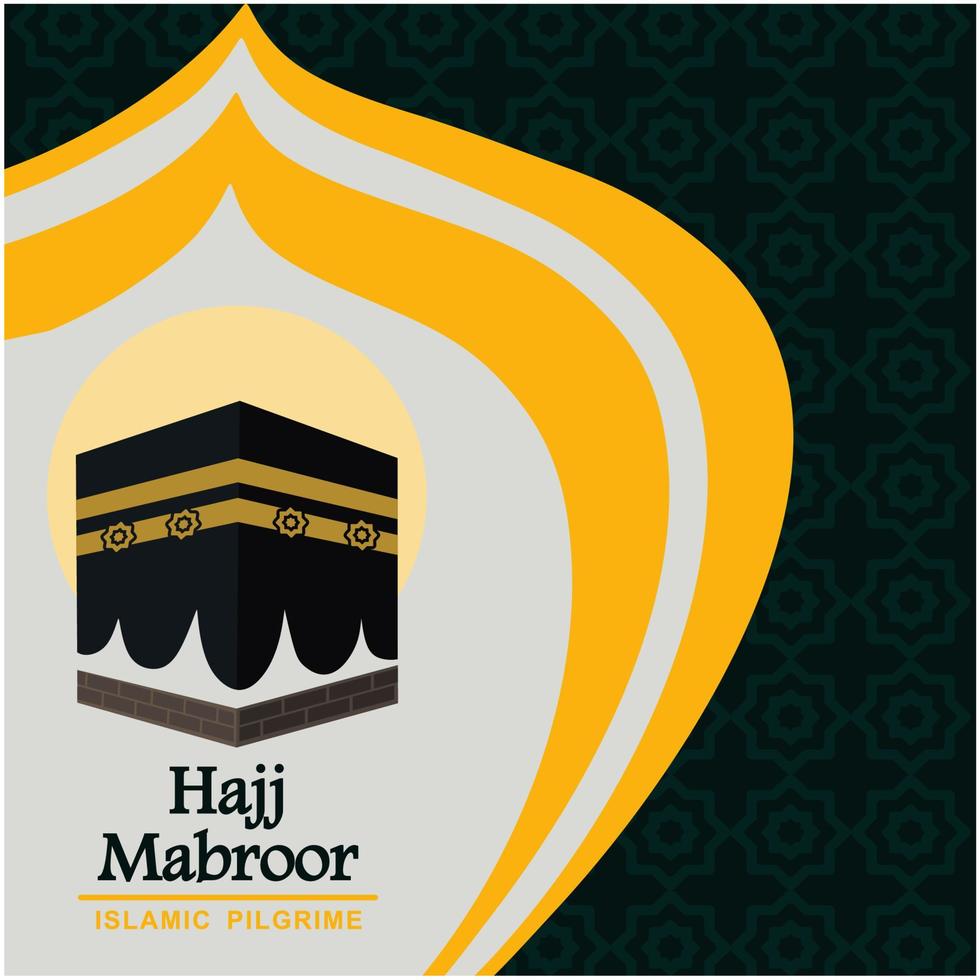 Haji mabroor islamic vector