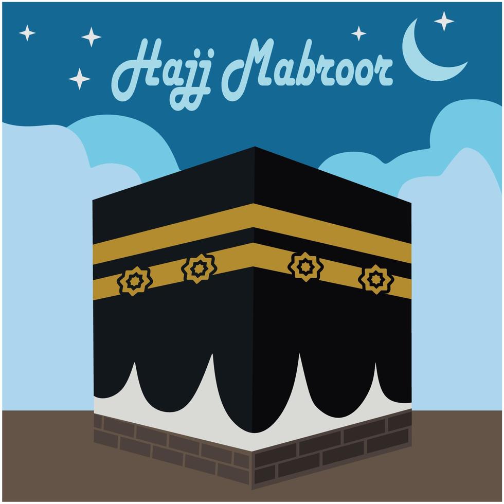 Haji mabroor islamic vector