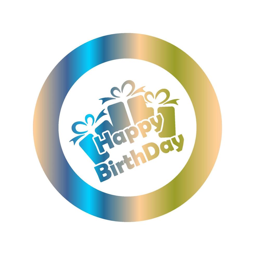 feliz cumpleaños fiesta y tarjeta de cumpleaños vector