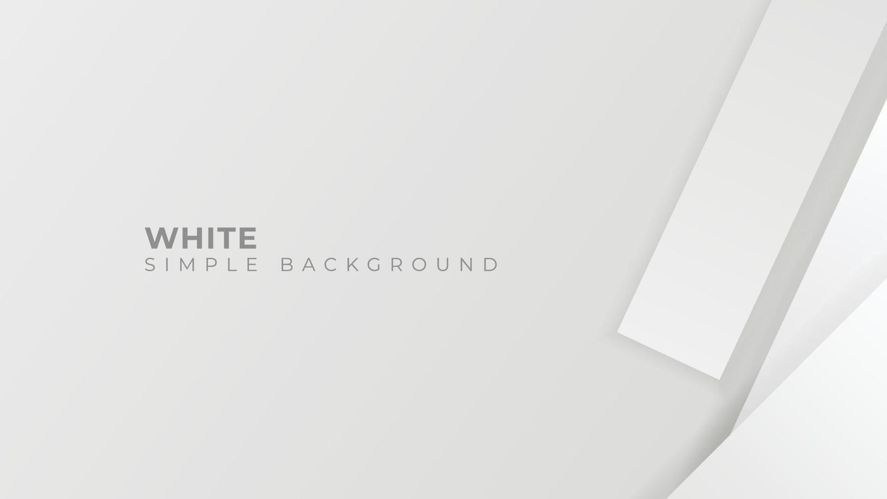 Grey and white 3d background geometry overlaps. Vector illustration.