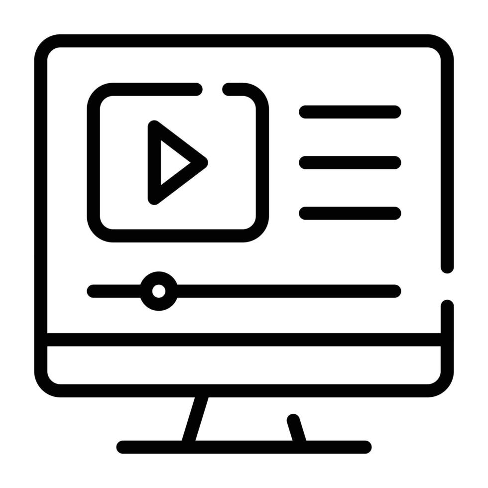 Icon of online teacher doodle design vector
