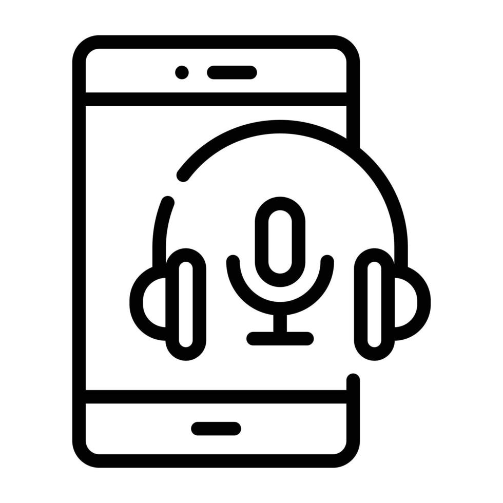 An audio lesson hand drawn icon design vector