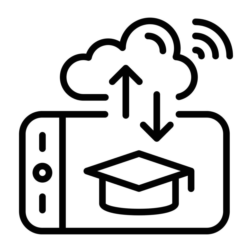 Hand drawn doodle vector denoting cloud data