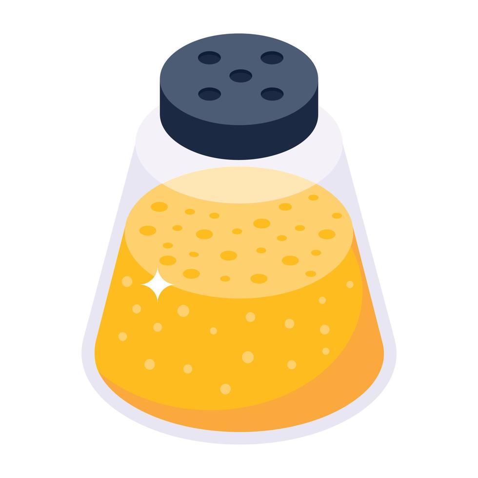 A salt pot isometric icon design vector